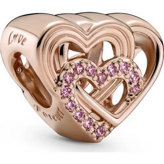 👉 Bedel roze rose One Size array Pandora 789529C01 Heart Fancy Fair zilver-zirconia rosekleurig-roze 5700302938159