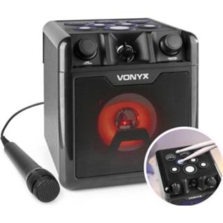 👉 Karaoke set active Vonyx SBS50B-DRUM met microfoon, Bluetooth en drumpads 8715693316407