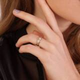 👉 14 Karaat geelgouden ring met zirkonia