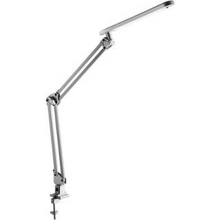 👉 Bureaulamp zilver One Size Color-GeenKleur Alco LED met klem 230V 7w 50cm 4007735962289