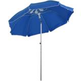 👉 Parasol blauw active Outsunny strandparasol kantelen functie zonnescherm verstelbare 6011611735728