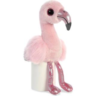 👉 Flamingo knuffel pluche One Size roze kinderen van 18 cm - kinder dieren speelgoed vogels knuffels 5034566609976