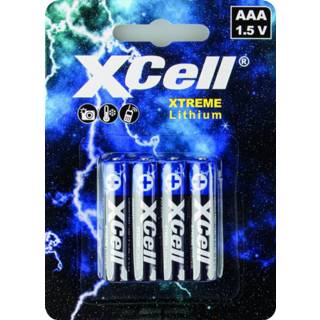 👉 XCell Xtreme Micro AAA lithium batterijen 4 stuks