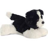 👉 Pluche border collie honden knuffel 20 cm - Border collie huisdieren knuffels - Speelgoed voor peuters/kinderen
