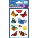 👉 Color-GeenKleur One Size GeenKleur Papieretiket Z-design Creative pakje a 3 vel vlinders 4004182557105