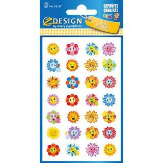 One Size GeenKleur kinderen Papieretiket Z-design Kids pakje a 2 vel Bloemen 4004182531372