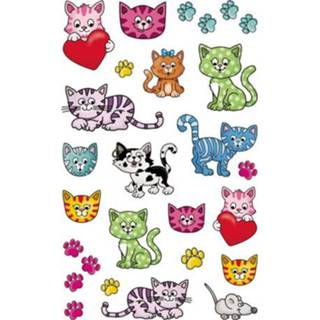 👉 Etiket One Size Color-GeenKleur kinderen Metallic Z-design Kids pakje a 1 vel pootjes en katten 4004182567937