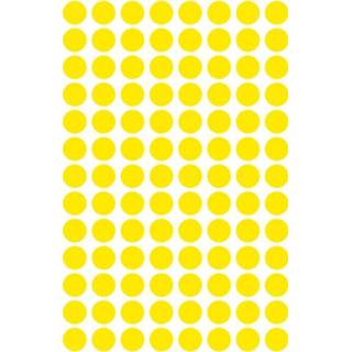 👉 Etiket geel One Size Color-GeenKleur Zweckform 8mm rond blister 4 vel a 104 et. Non-permanent 4004182035931