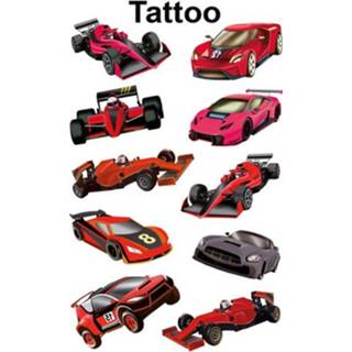 👉 Tattoo One Size Color-GeenKleur kinderen etiket Z-design Kids pakje a 1 vel race auto's 4004182567647