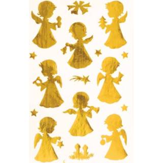👉 Etiket gouden One Size Color-GeenKleur Z-design Christmas engeltjes - 2 vel 4004182523933