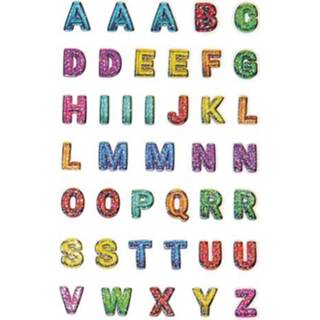 👉 Etiket One Size Color-GeenKleur kinderen Glitter Z-design Kids pakje a 1 vel letters 4004182572955