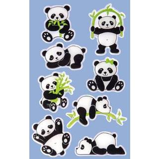 👉 Etiket One Size Color-GeenKleur kinderen Glossy Z-design Kids pakje a 1 vel panda 4004182572979