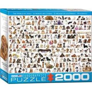 👉 Puzzel stuks Eurographics World of Dogs - 2000 stukjes 628136205818