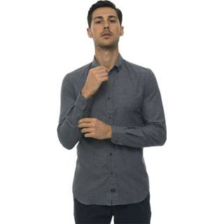 👉 Casual shirt male grijs