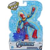 👉 Speelfiguur rood blauw kunststof One Size Disney Bend And Flex Captain Marvel 15 cm rood/blauw 5010993666805