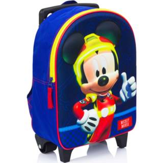 👉 Weekendtas blauw One Size meerkleurig jongens kinderen Mickey Mouse trolley/reiskoffer/rugtas 31 cm voor - Disneytas Weekendtassen 8712645261969