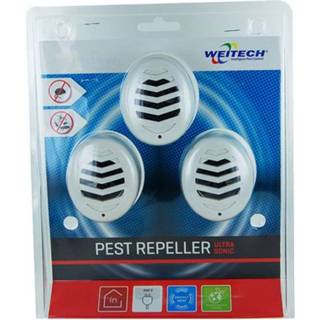 👉 Weitech Pest Repeller Ultrasonic - 45m2 3 pack 5414099352318
