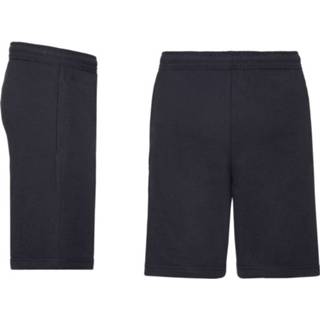 Navy blauwe shorts / korte joggingbroek voor heren - donkerblauw - katoen - kort joggingbroekje
