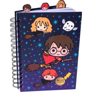 👉 Notitieboek blauw papier karton One Size Harry Potter Zweinstein Led junior A5 5060502919526