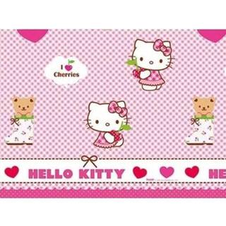 👉 Tafelkleed One Size roze kinderen meisjes Hello Kitty themafeest 120x180 cm - Kinderfeestje/kinderverjaardag/kinderpartijtje -Tafellaken voor verjaardag meisje 5201184817957