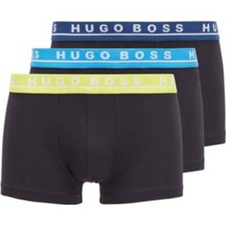 👉 Geel blauw katoen s GeenKleur Hugo Bo 3-pack boxerhort tretch - geel/blauw 4029048931967