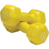 👉 Vinyl dumbbell active stuks geel Body-Solid Dumbbells - 9 lb/4,08 kg 638448002807