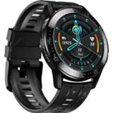 👉 Smartwatch zwart active GT2 1.3 inch Full-fit met rond scherm, ondersteuning voor Bluetooth-oproep / hartslagmeter temperatuurbewaking, stijl: siliconen band (zwart) 6922902961651
