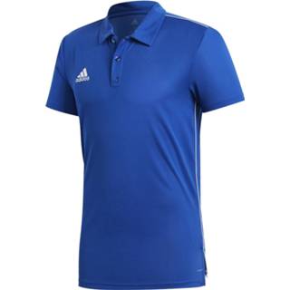👉 Blauw xxl|xl|m|s shirts wit Adidas Core 18 Polo