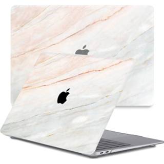 👉 Cover hoes kunststof Marble Aiden blauw hardcase Lunso - MacBook Pro 13 inch (2016-2019) 8720572143289