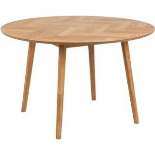 👉 Eettafel hout bruin Vestbjerg Smilla Ø 120 cm - Oak