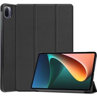 👉 Zwart Tri-Fold Series Xiaomi Pad 5 Smart Folio Hoesje - 5712580058245