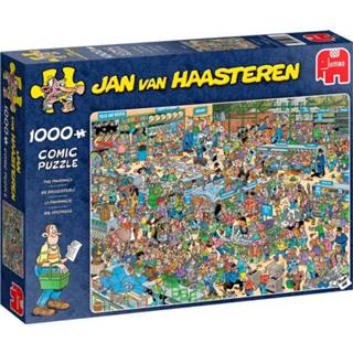 👉 Puzzel One Size GeenKleur JvH - De Drogisterij 1000 stukjes Legpuzzel Jumbo Jan van Haasteren 8710126191996