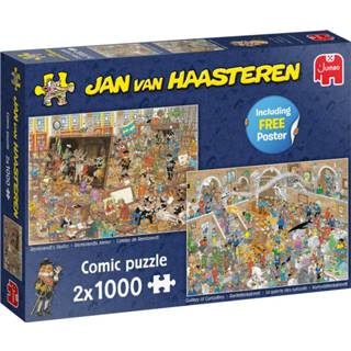 👉 Legpuzzel karton One Size meerkleurig Jumbo Jan van Haasteren Een dagje museum 2000 stukjes 8710126200520