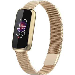 👉 Milanese band goud Strap-it® Fitbit Luxe (champagne goud) 8720391675756