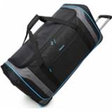 👉 Reistas nylon zwart blauw Decent Flexplus Met Wielen 78cm Zwart/Blauw 8717524852351