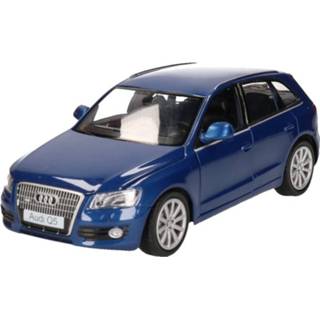 👉 Modelauto blauw metaal kinderen Audi Q5 1:24