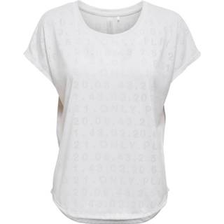 👉 Sporttop vrouwen XL wit ONLY Textuur Dames White 5715094379837