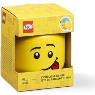 👉 Opbergdoos geel polypropyleen One Size LEGO-hoofd Silly, - LEGO 5711938033545