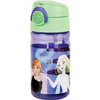 👉 Drink fles aluminium junior frozen kinderen paars groen Disney drinkfles II 350 ml paars/groen 5204549134744