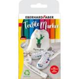 👉 Multicolor junior stiften geen personage Eberhard Faber textielmarkers 2 mm 12-delig 4087205782081