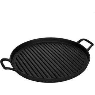 👉 Grillpan zwart gietijzer Gusta 30cm 8712628091422