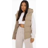 👉 Petite Bodywarmer Met Capuchon En Ceintuur, Stone