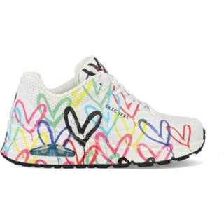 👉 Wit kunststof vrouwen Skechers Uno Spread 155507/WMLT maat
