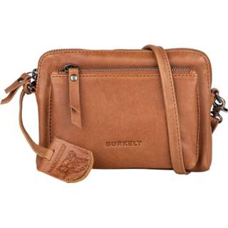 👉 Cognac leer Just Jackie bruin Burkely Minibag 8717128032821