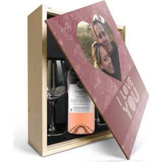 👉 Wijnpakket met glas - Maison de la Surprise Syrah (Bedrukte deksel)