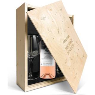 👉 Wijnpakket met glas - Maison de la Surprise Syrah (Gegraveerde deksel)