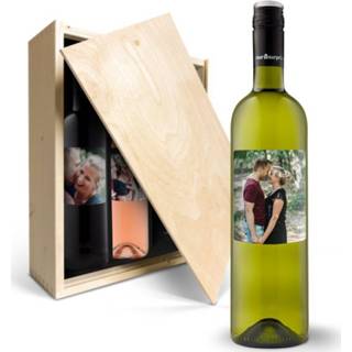 👉 Wijnpakket met bedrukt etiket - Merlot, Syrah en Sauvignon Blanc