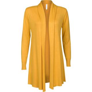 👉 Vest One Size vrouwen geel|oker Openvallend Oker
