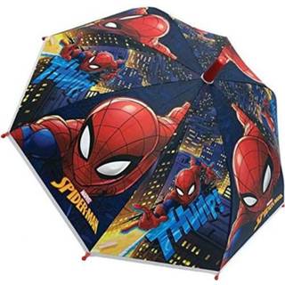 👉 Paraplu blauw staal polyester One Size Marvel Spider-Man junior 38 cm staal/polyester 5203199097126