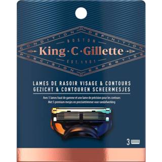 👉 Scheermesje gezondheid Gillette King C Trimmer Razor Carts Navulling 7702018545124